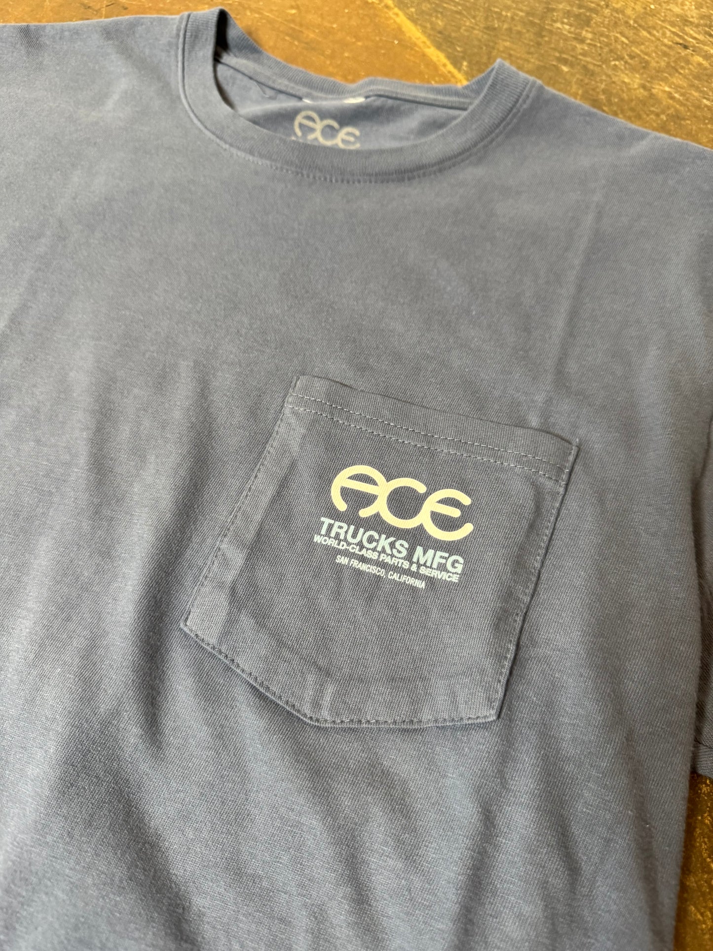 Medium Ace Trucks MFG T-Shirt - Blue