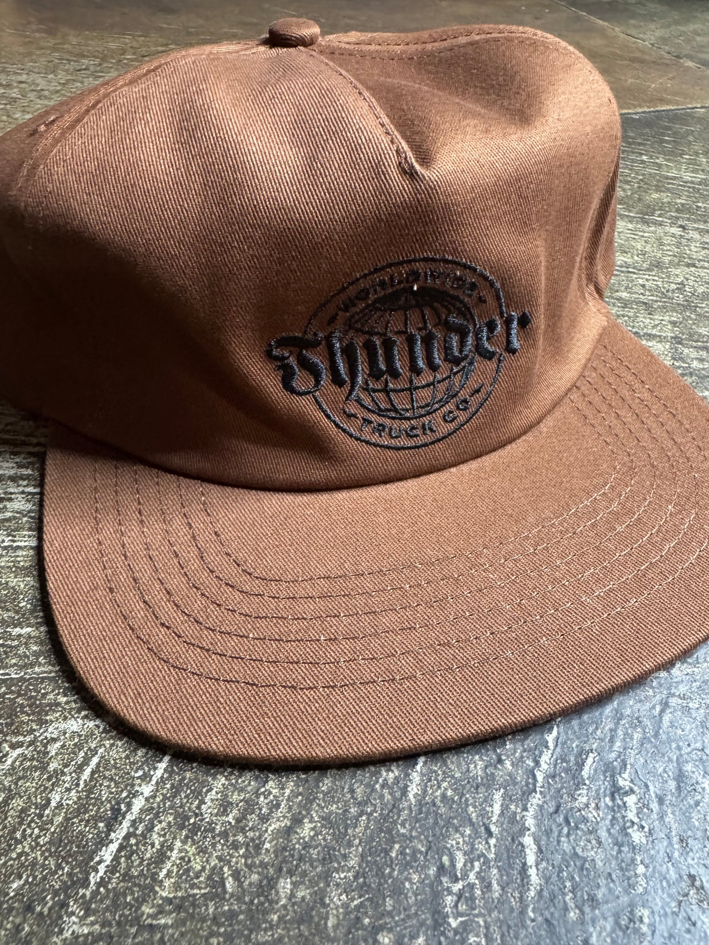 Thunder Worldwide Brown/ Black SnapBack Hat