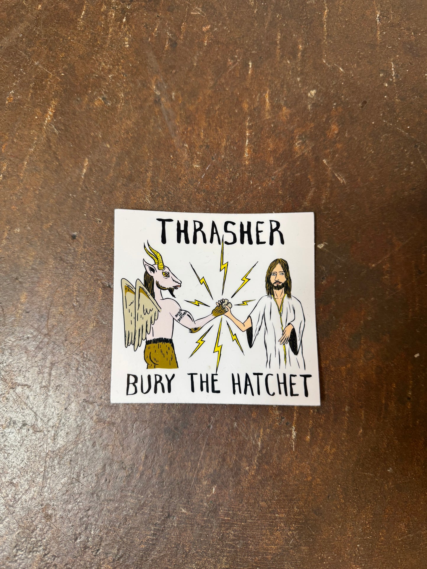 Thrasher x Toy Machine Sticker
