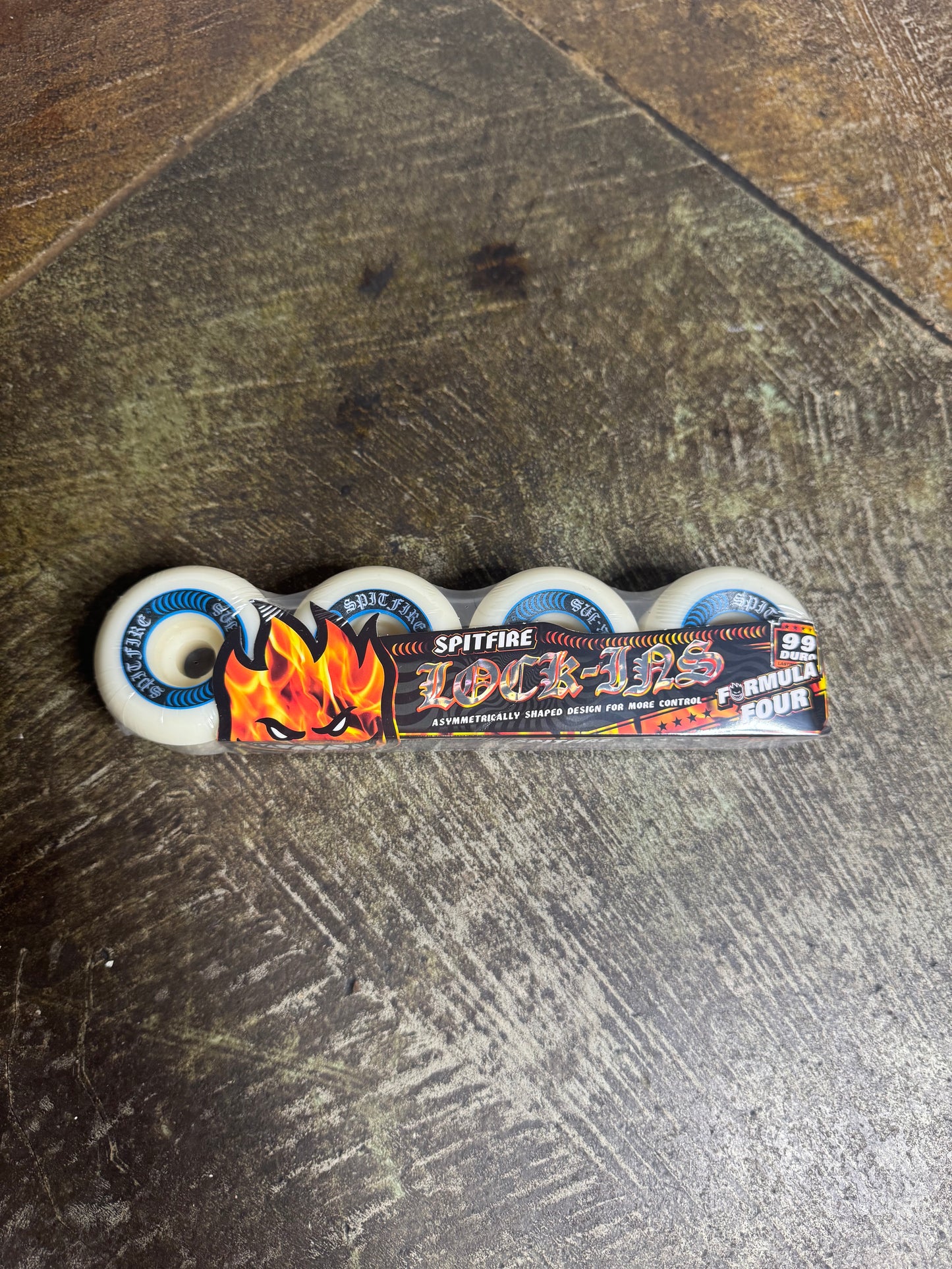 Blue F4 99A Lock-Ins 57mm (natural) Wheels