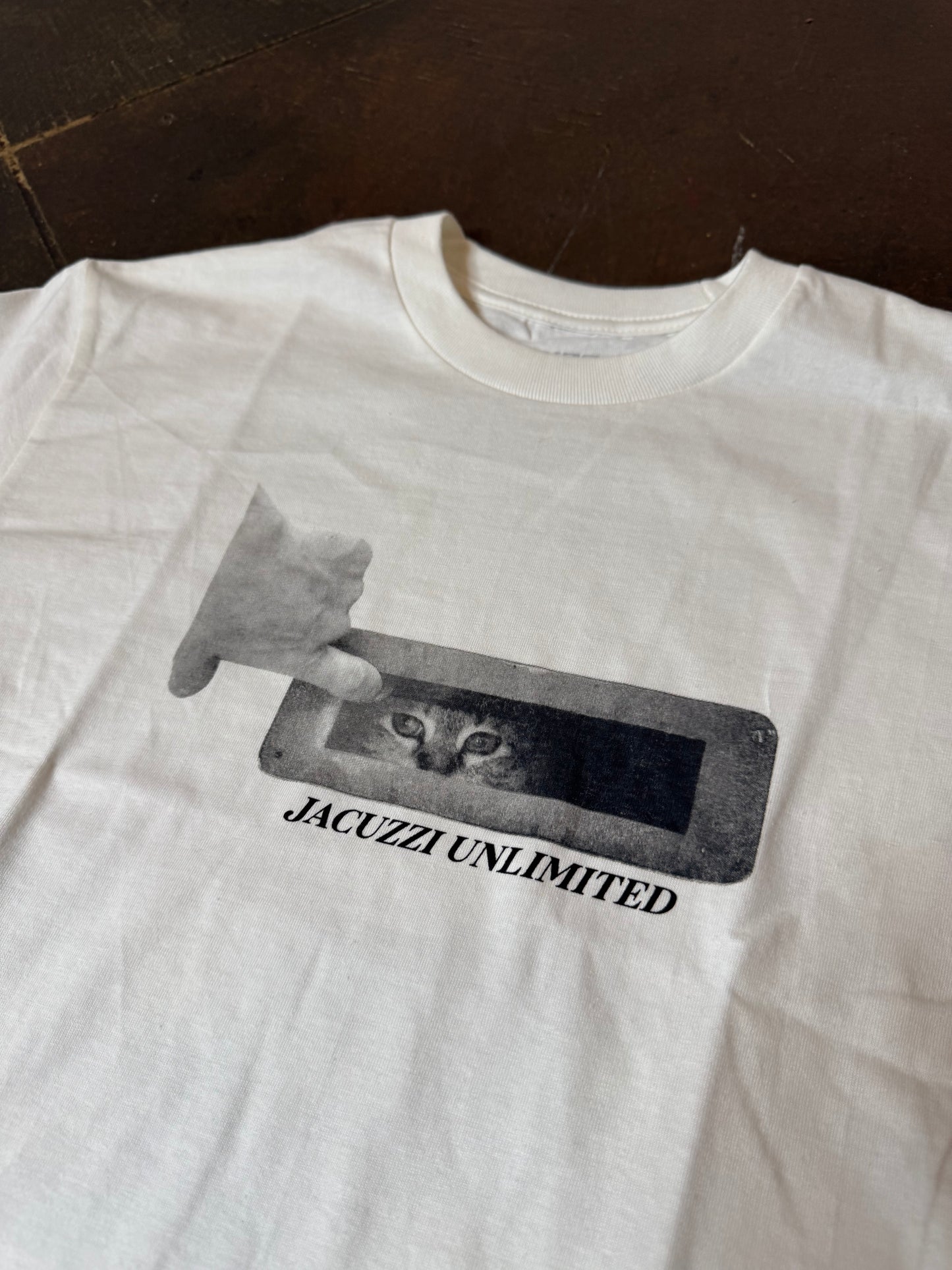 Jacuzzi Prison Kitten Tee - White