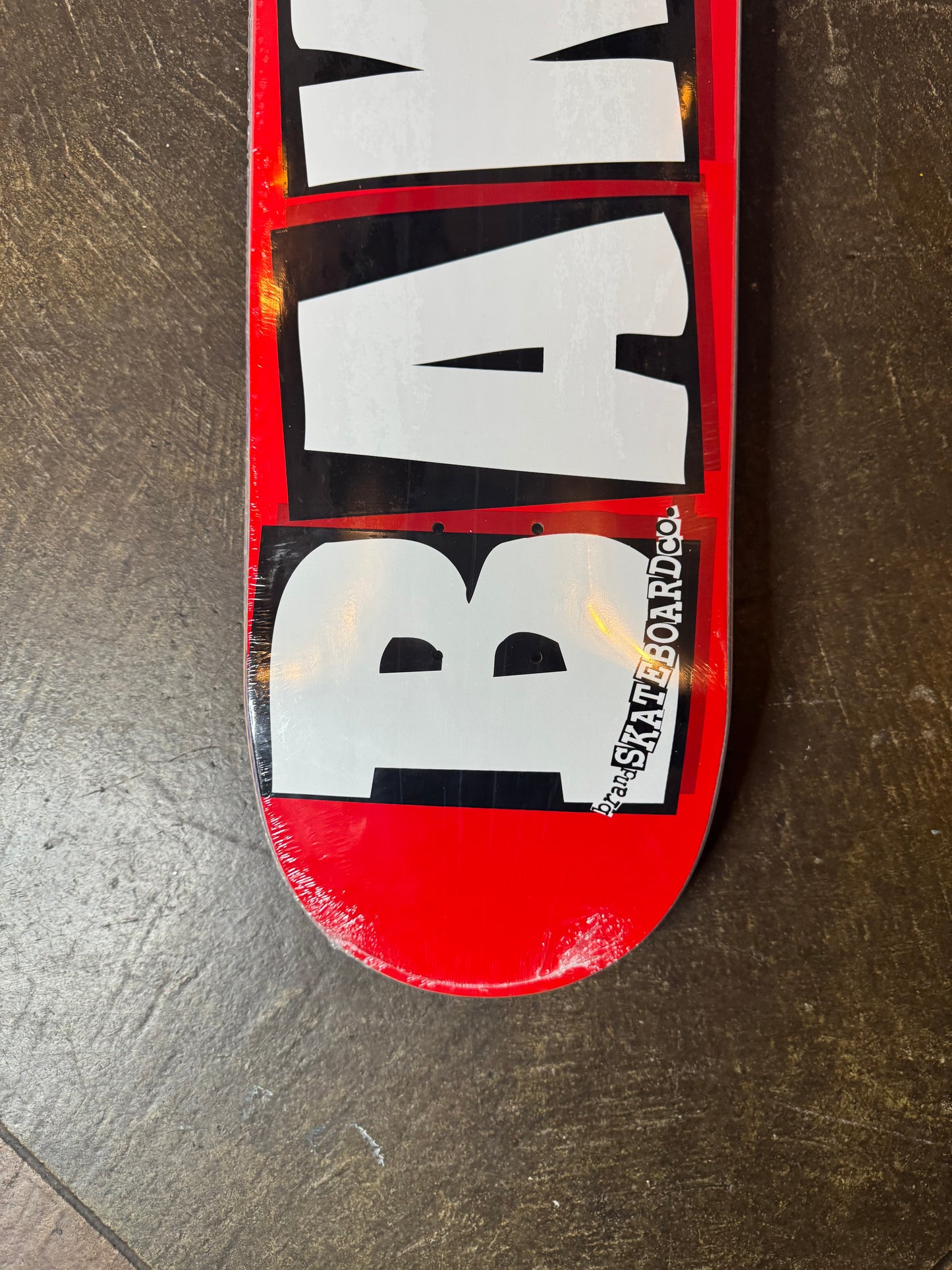 Baker Red/White Logo Deck - 8.12