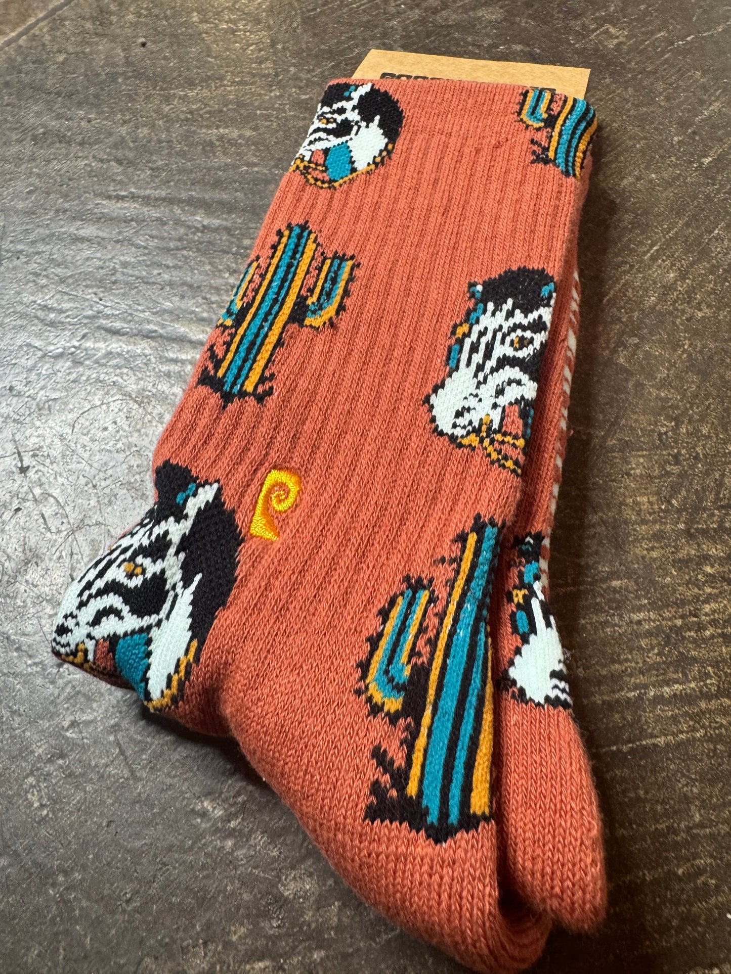 Cactus Zebra Socks