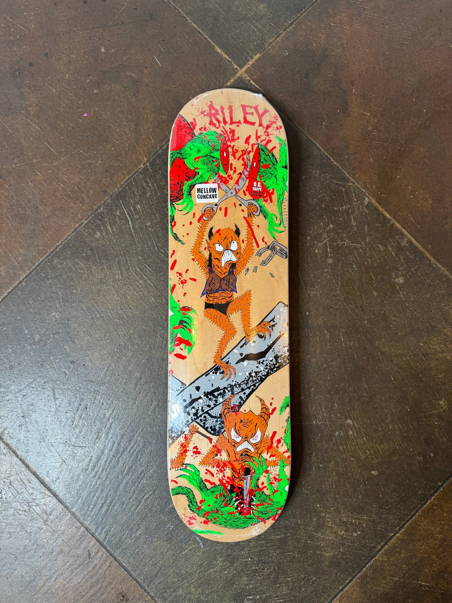 Riley Hawk Toxic Rats Deck - 8.12