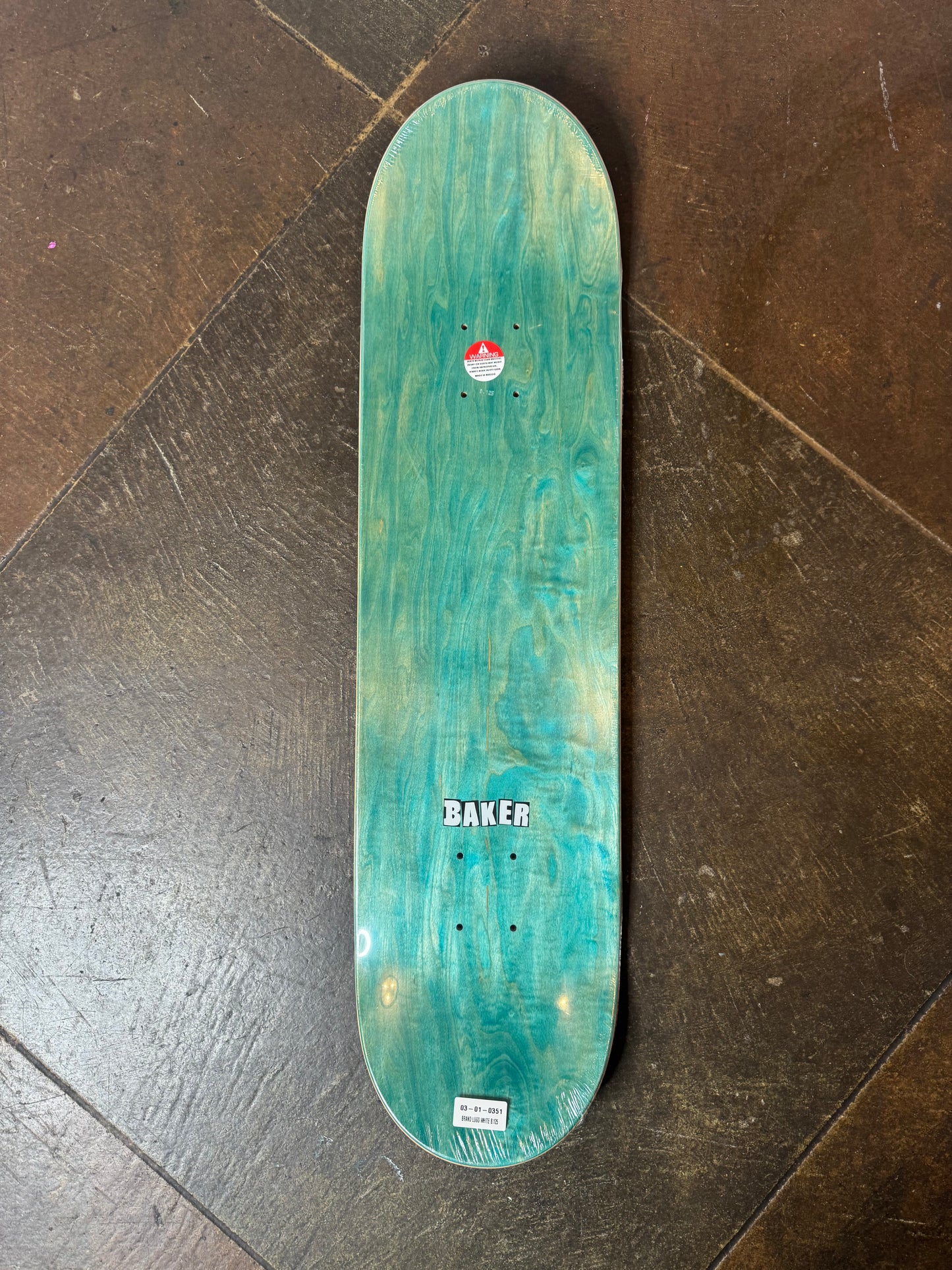 Baker Red/White Logo Deck - 8.12