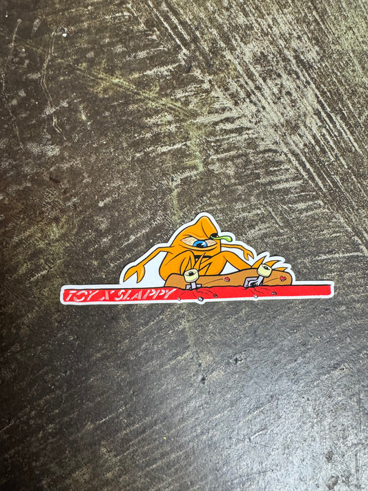 Toy Machine x Slappy Sticker (Size: 6x2)