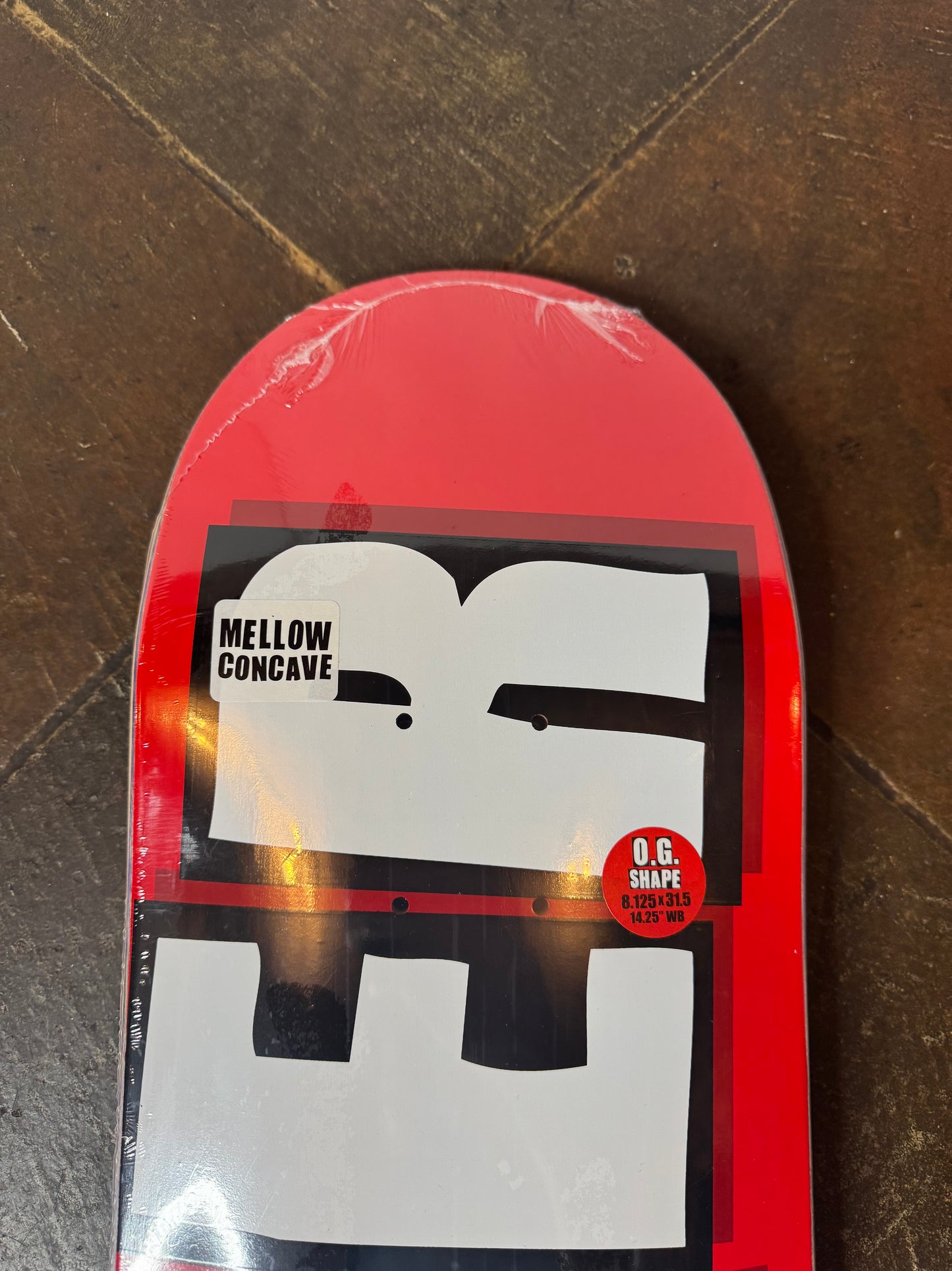 Baker Red/White Logo Deck - 8.12