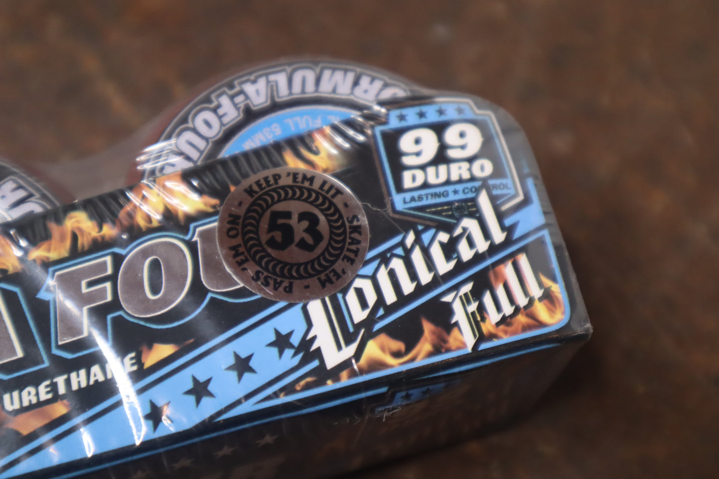 Blood Red 53mm Formula Four Conical Full 99A Wheels