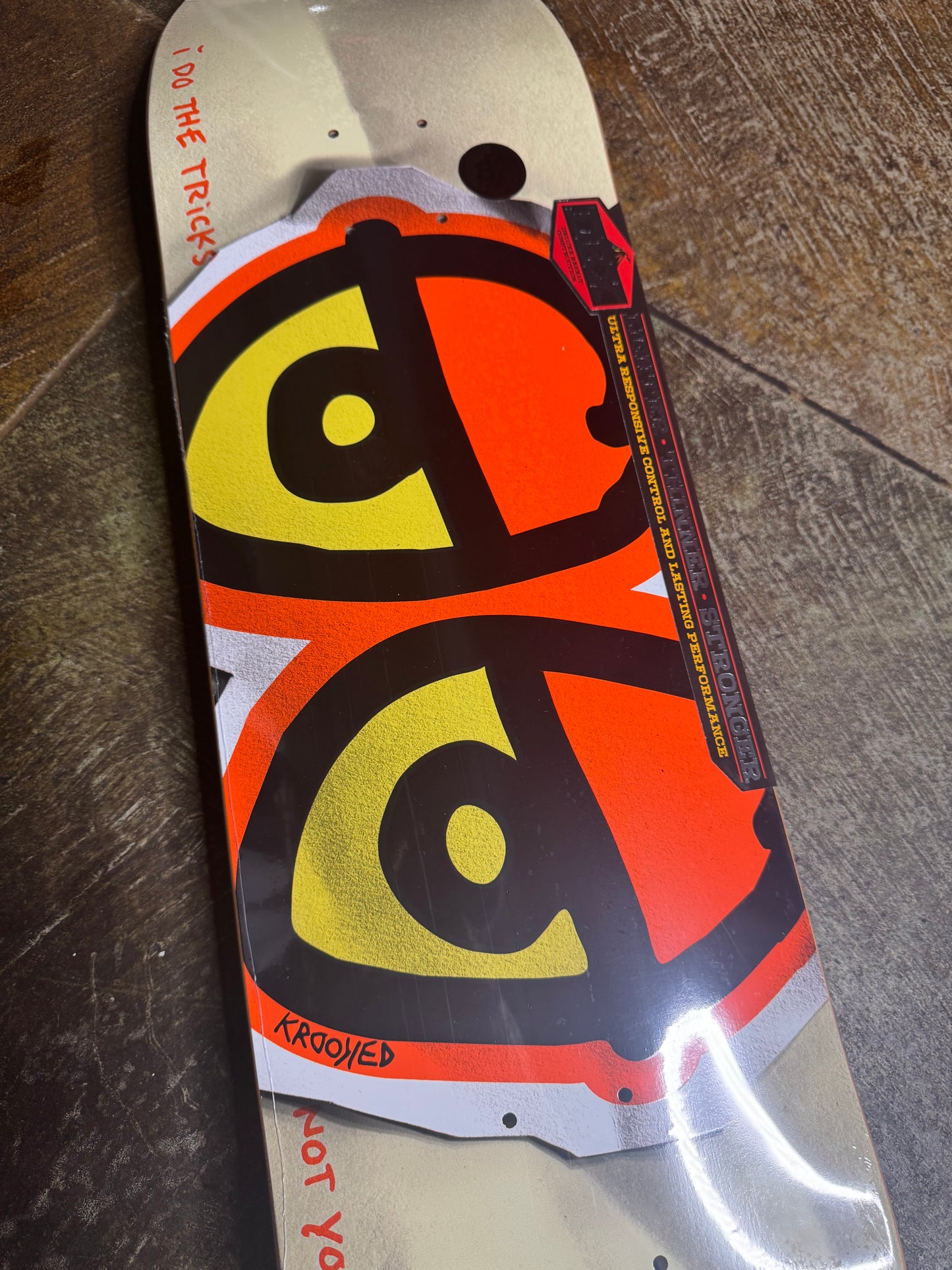 DBX Construction Eyes Bright Orange - 8.5 Deck