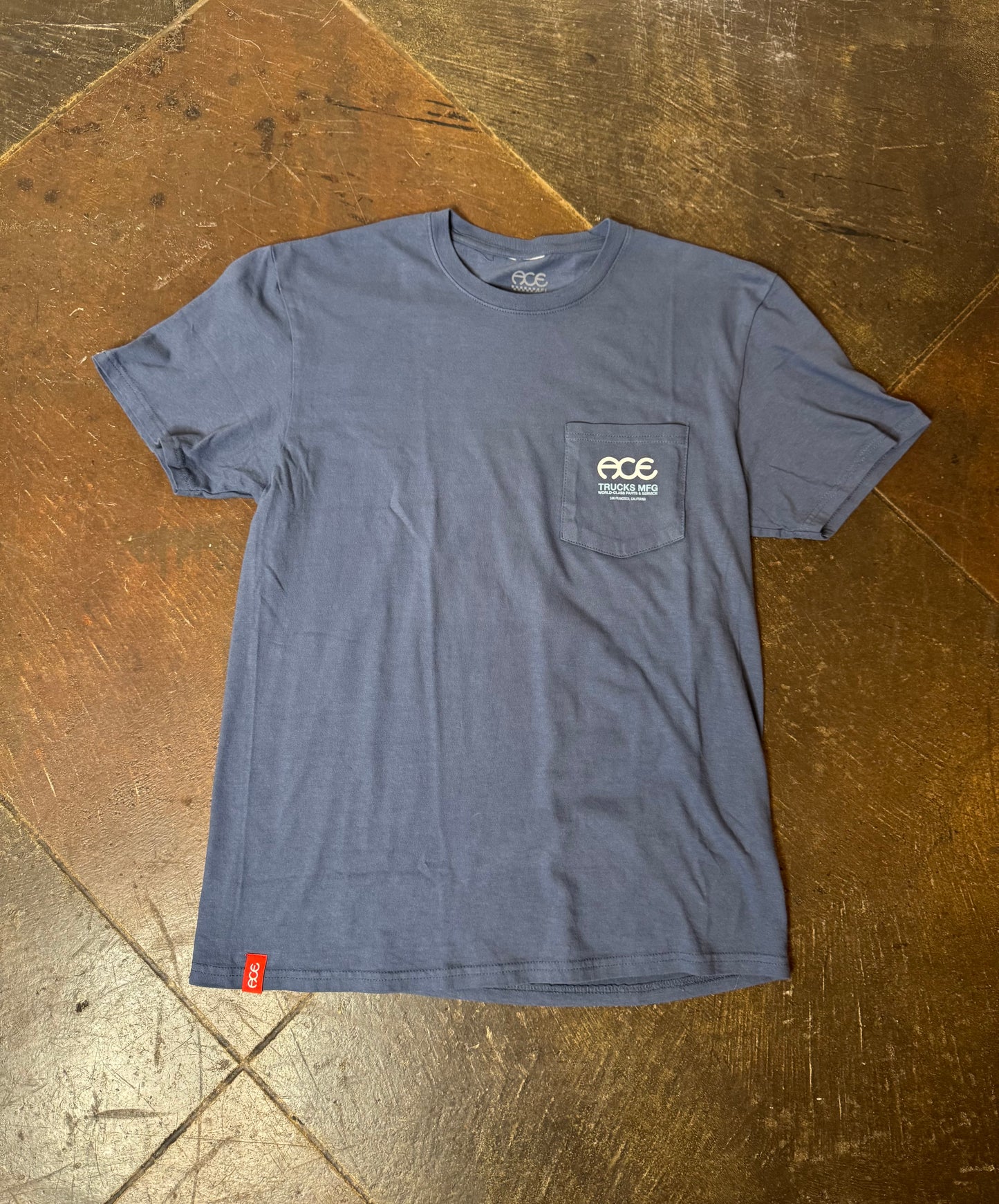 Medium Ace Trucks MFG T-Shirt - Blue