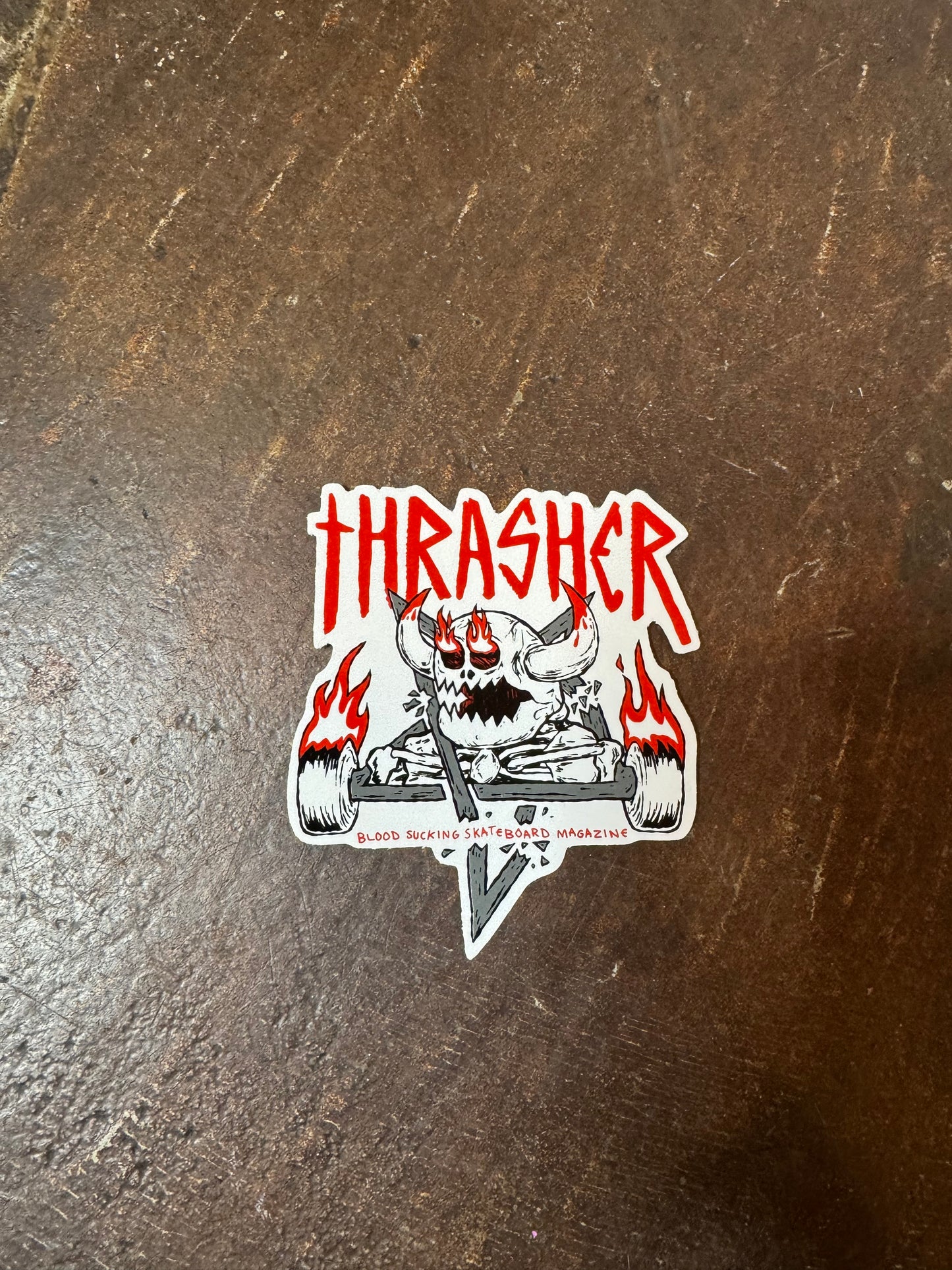 Thrasher x Toy Machine Sticker