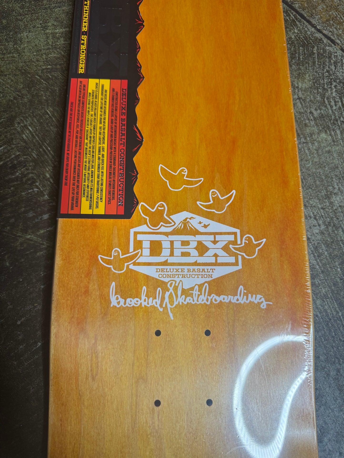 DBX Construction Eyes Bright Orange - 8.5 Deck