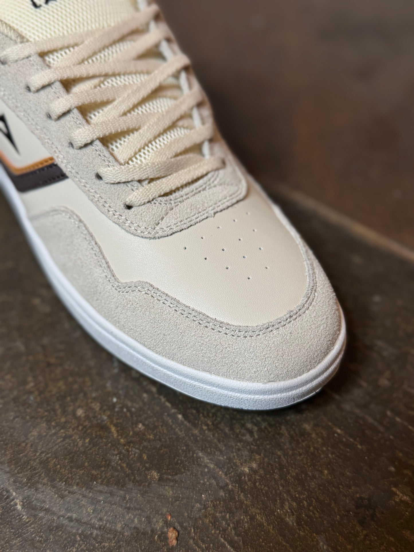 The Terrace - Cream Leather/ Suede