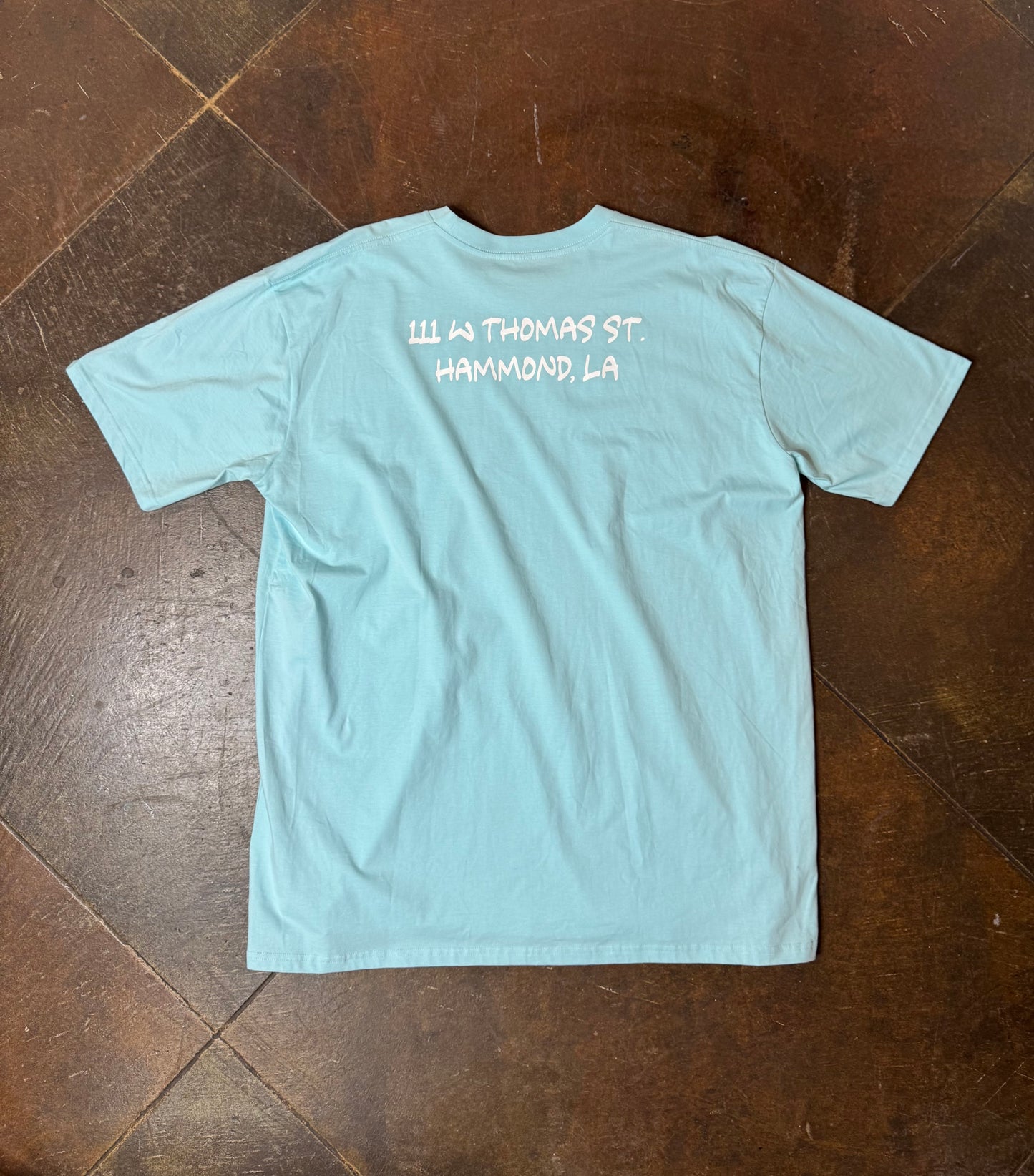 Still Pushing Shop Tee - Light Blue 3X