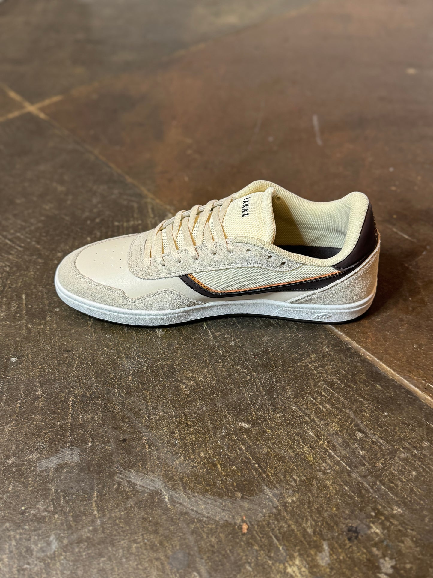 The Terrace - Cream Leather/ Suede