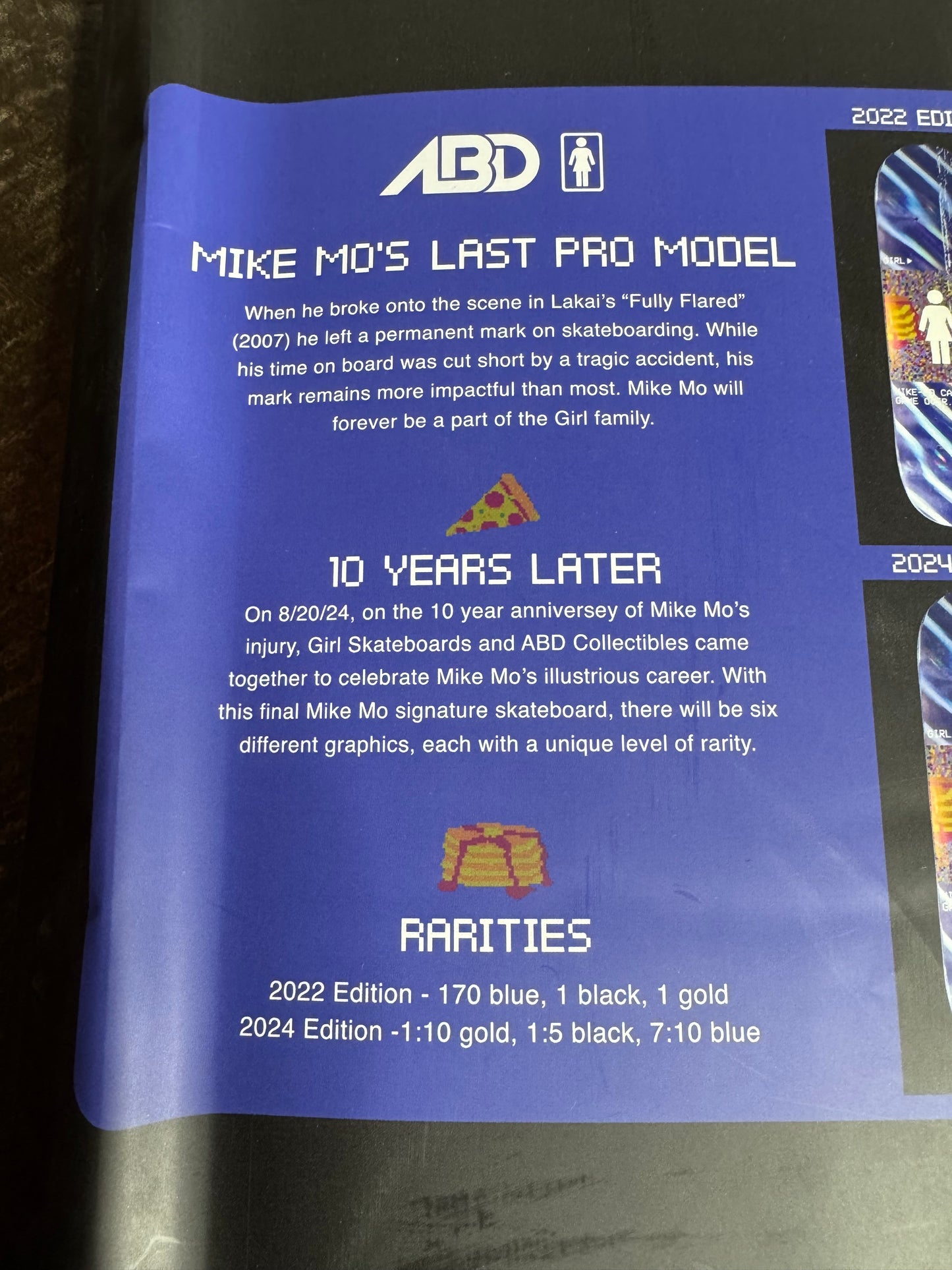 GAME OVER. Mike Mo’s Last Pro Deck - 8.25