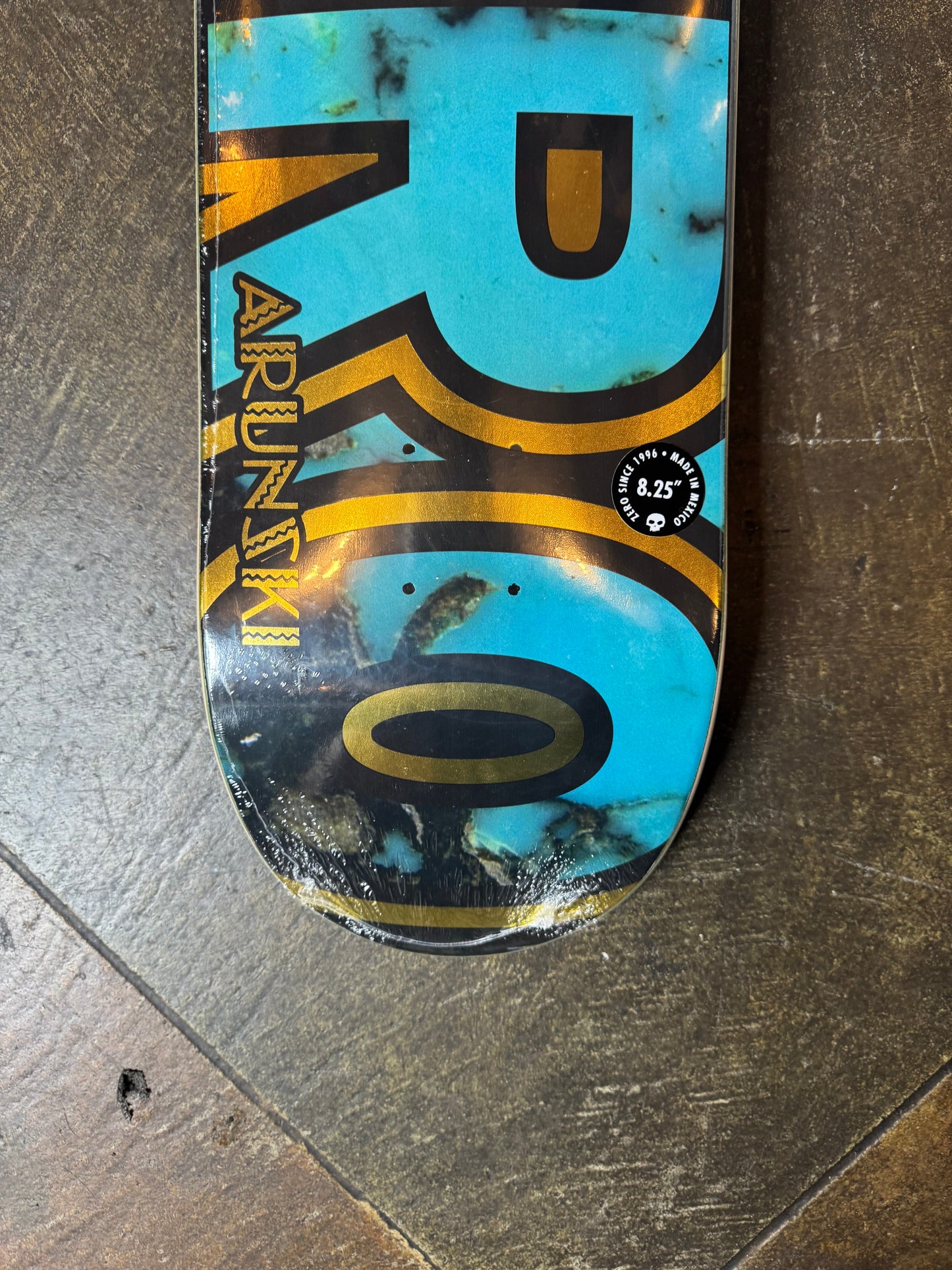 Adam Arunski Turquoise Bold Deck - 8.25