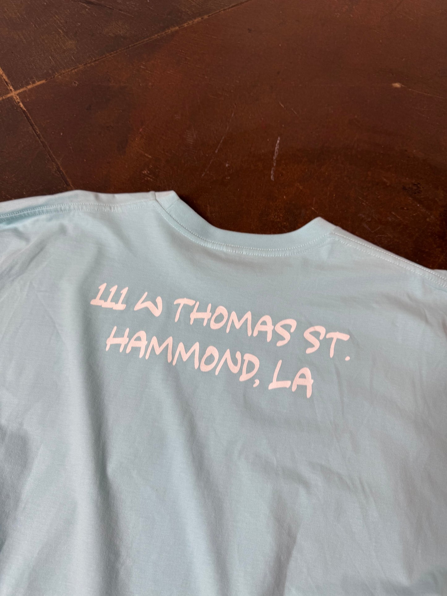 Still Pushing Shop Tee - Light Blue 3X