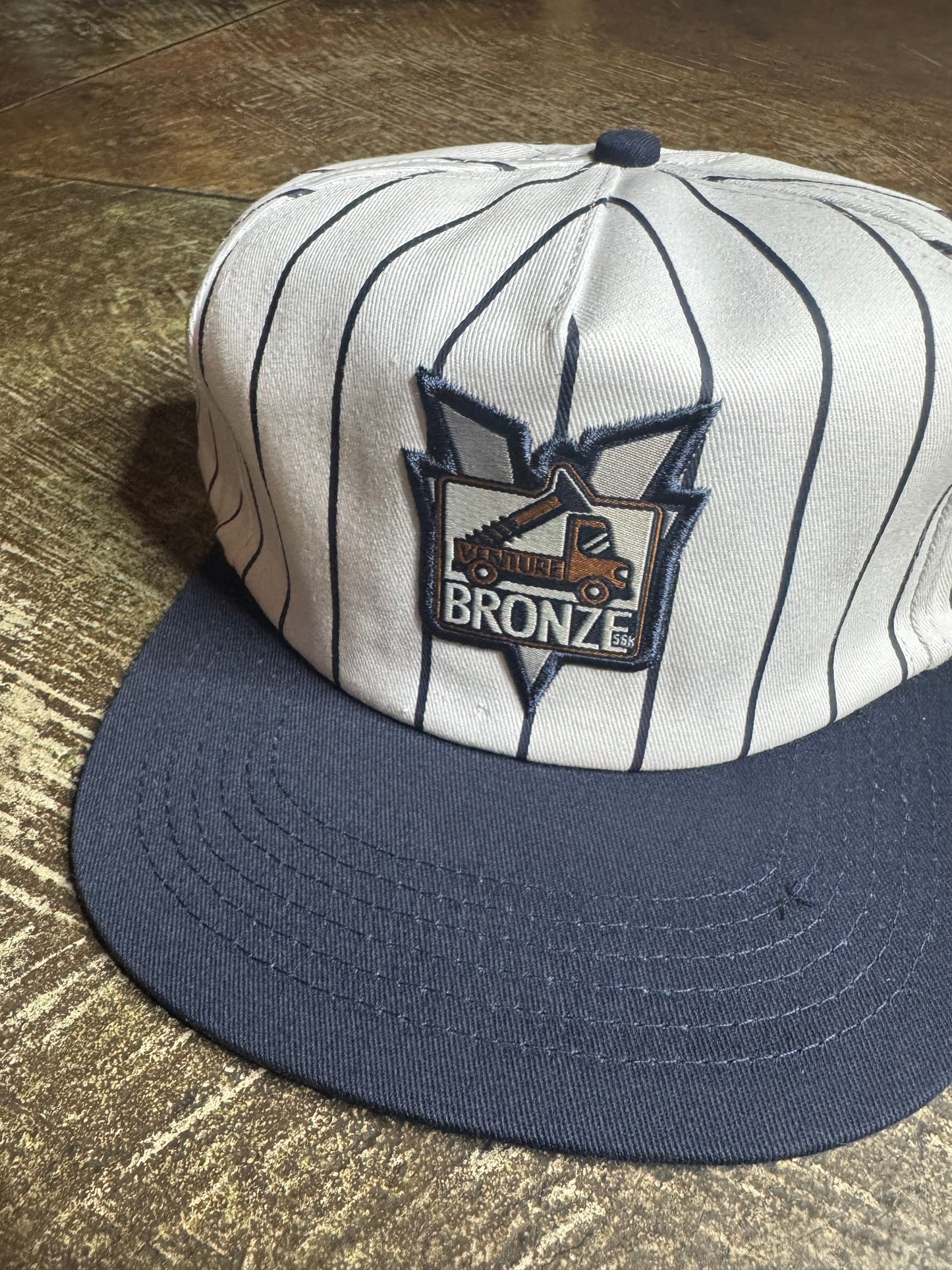 Venture x Bronze White/ Navy SnapBack Hat