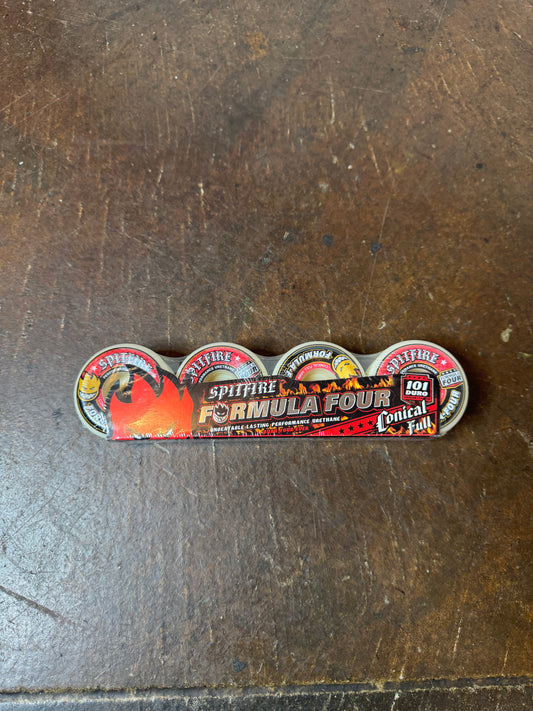 Spitfire F4 Conical Full 58mm 101A White/ Red Wheels