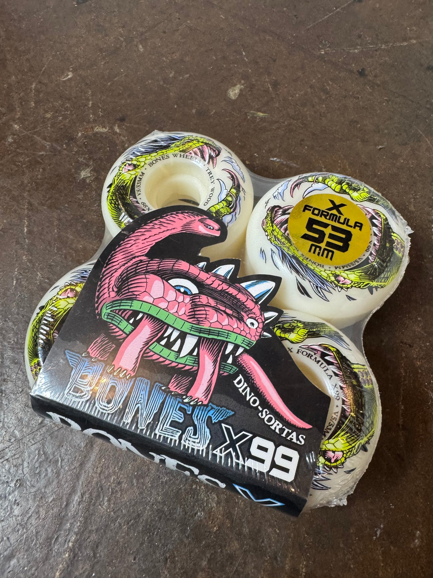 Trey Wood Dino-Sortas 53mm V6 Sidecut X99 Wheels