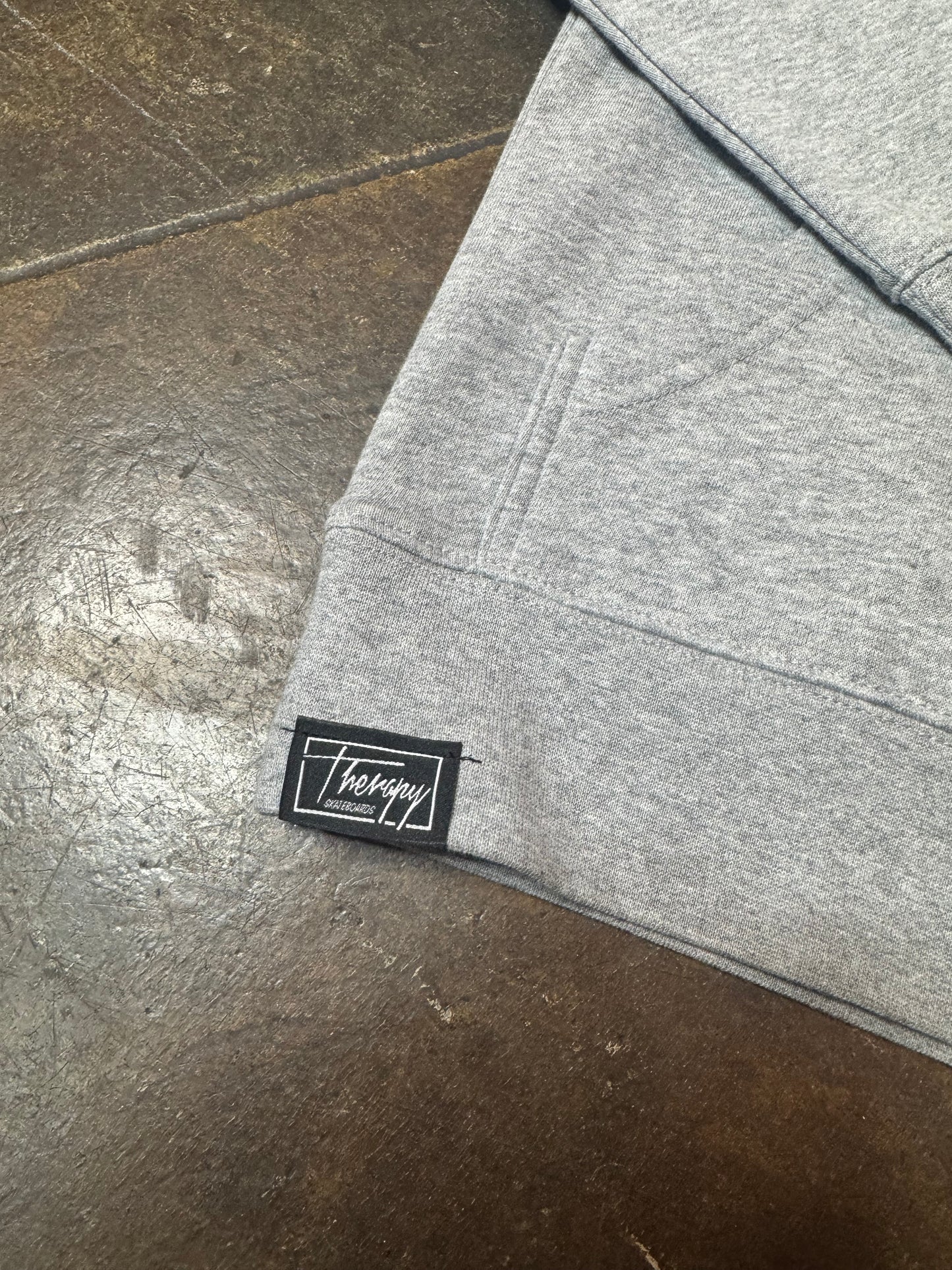 Therapy Puzzled Hoodie - Light Grey