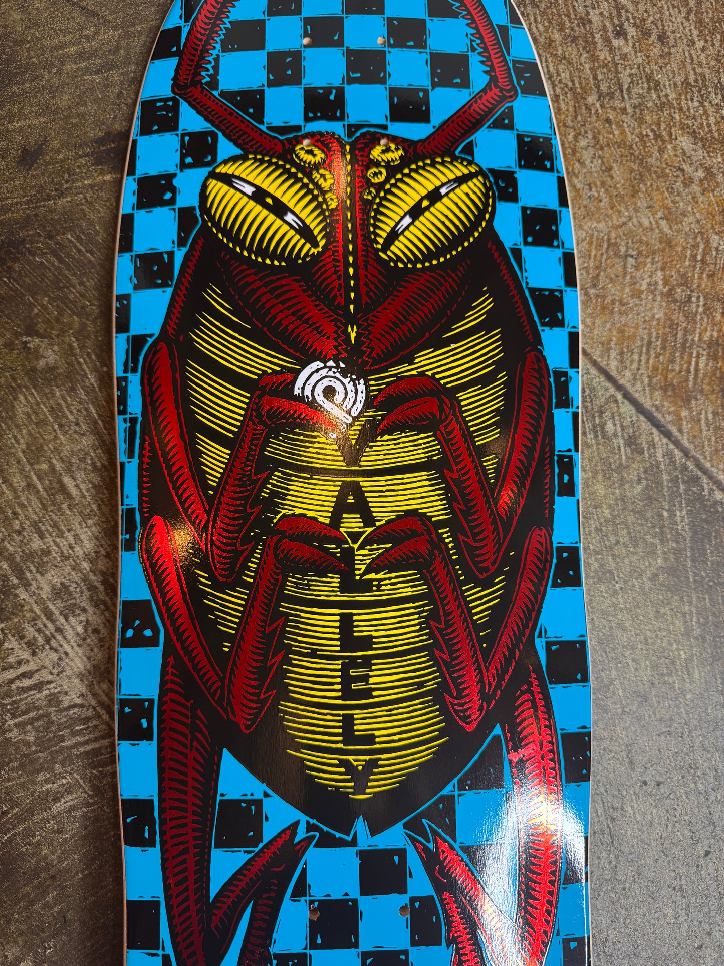 Mike Vallely Bug 02’ Blue/ Red Foil - 10” Deck