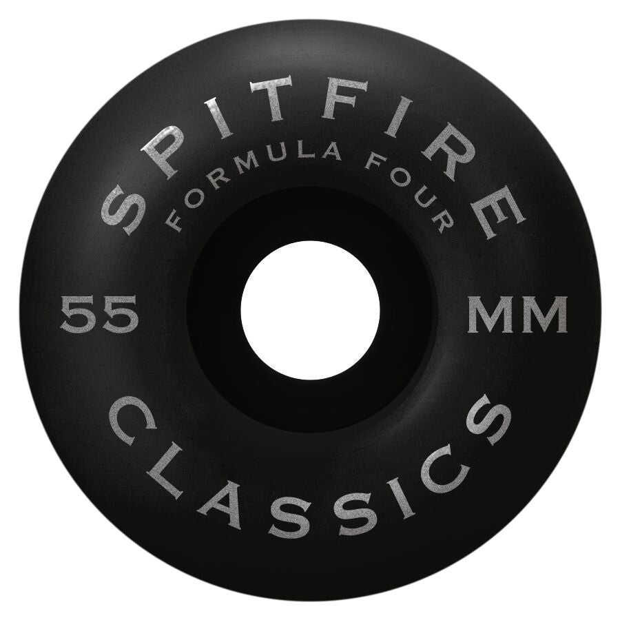 Spitfire F4 Team Floral Classics Black Wheels - 99a (55mm)