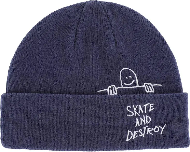Thrasher Gonz Skate & Destroy Cuff Beanie - Navy