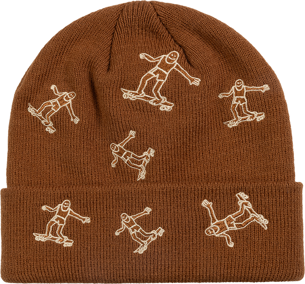 Thrasher Gonz Pattern Cuff Beanie - Brown