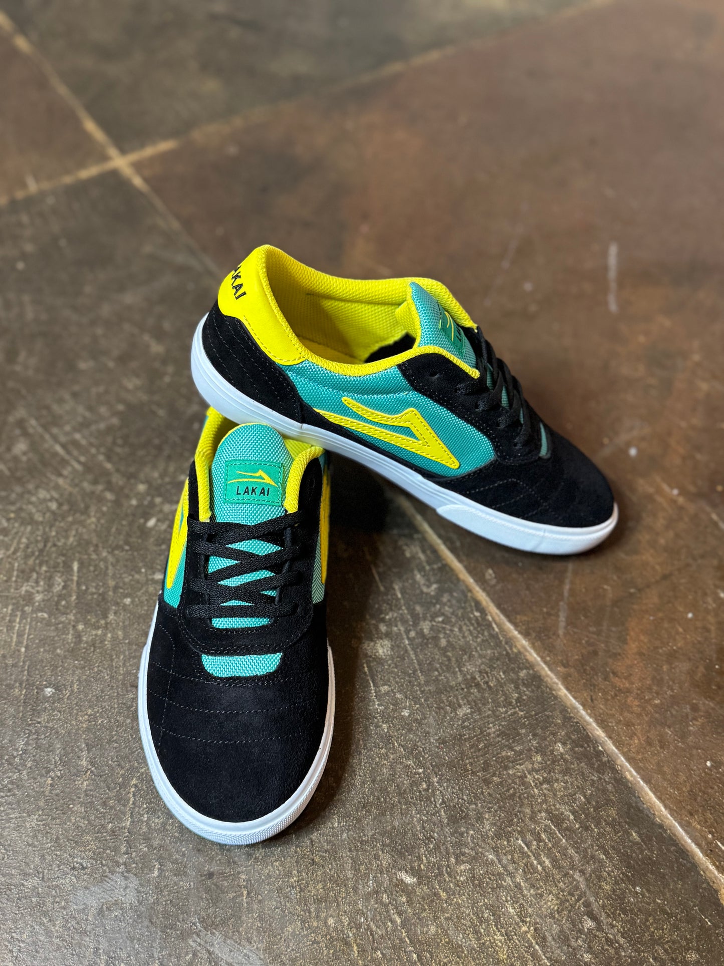 Cambridge Kids Black/Teal Suede