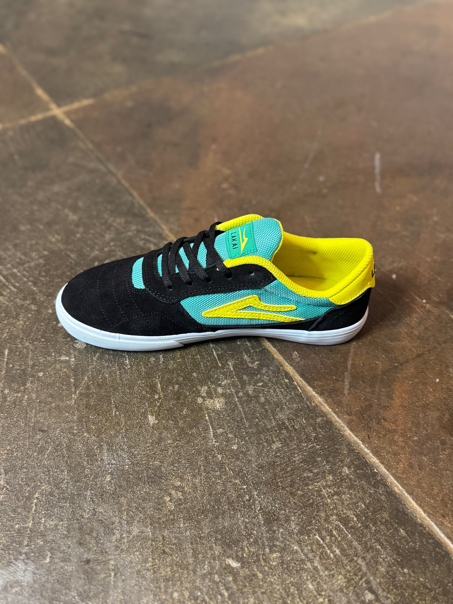 Cambridge Kids Black/Teal Suede