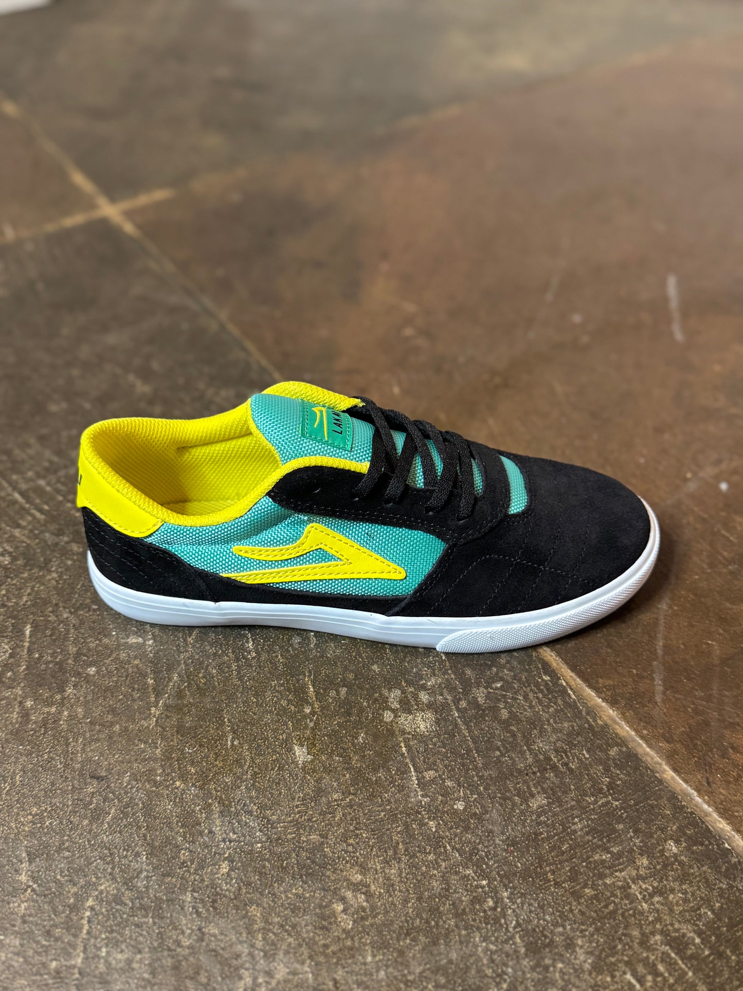 Cambridge Kids Black/Teal Suede