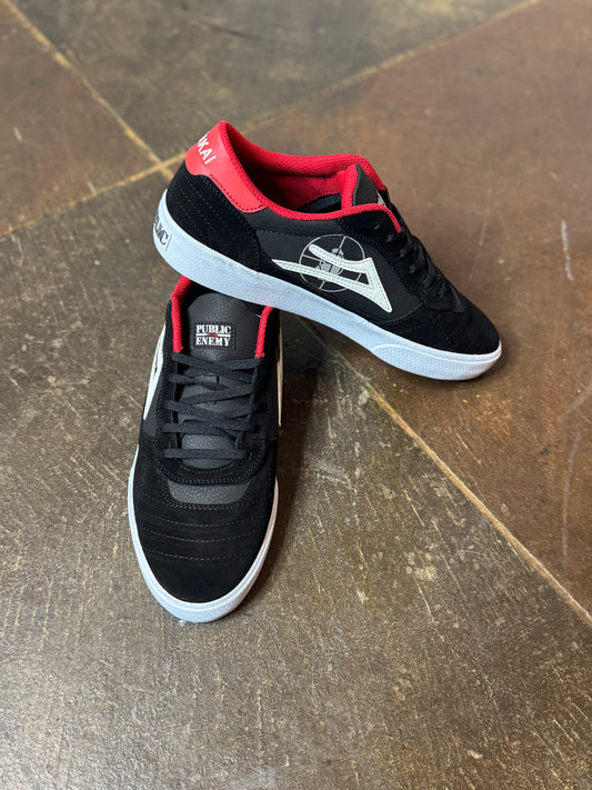 Lakai Public Enemy Collabo Cambridge Black/ Red