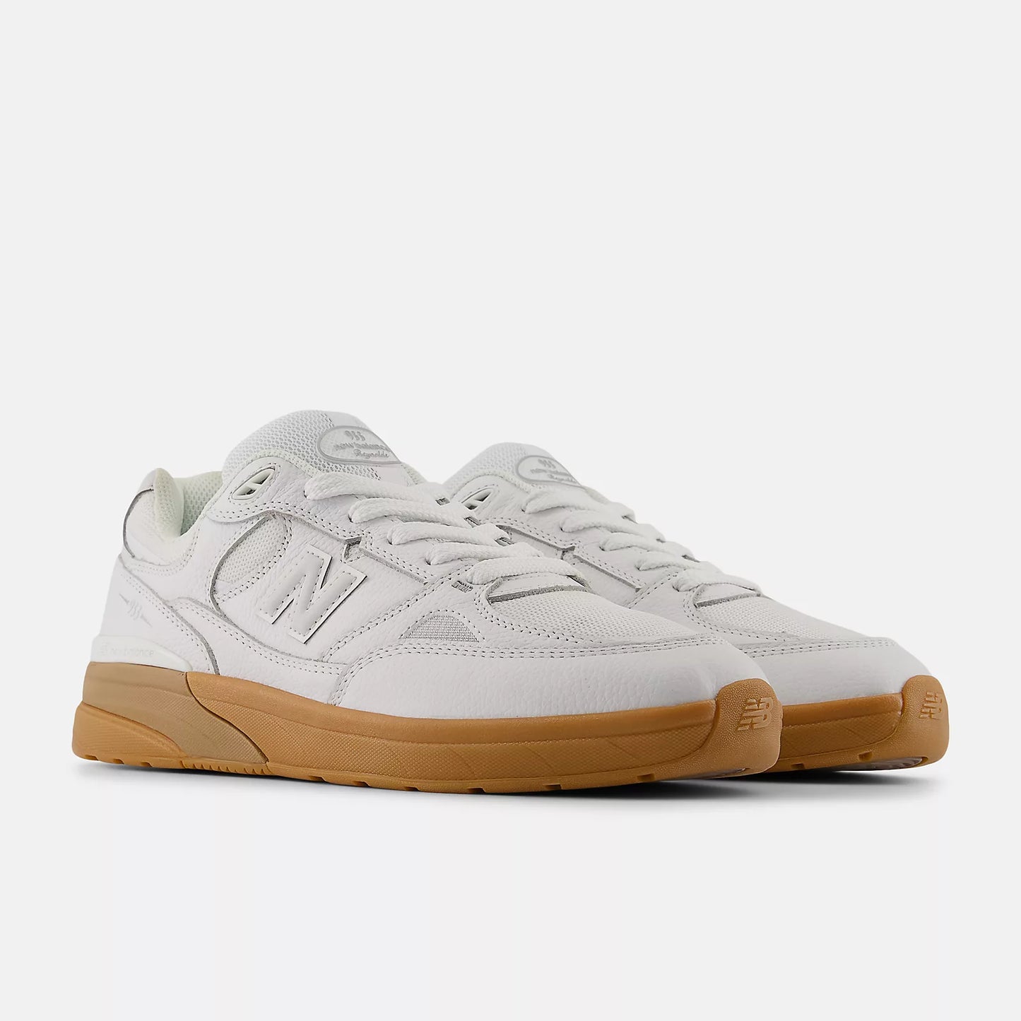 NB Numeric Andrew Reynolds 933 Shoes - White Leather/ Gum