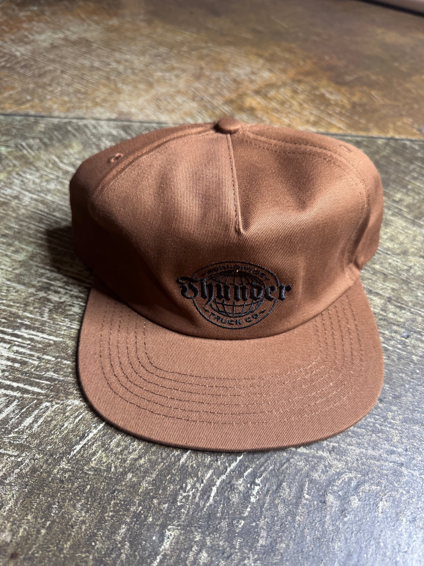 Thunder Worldwide Brown/ Black SnapBack Hat