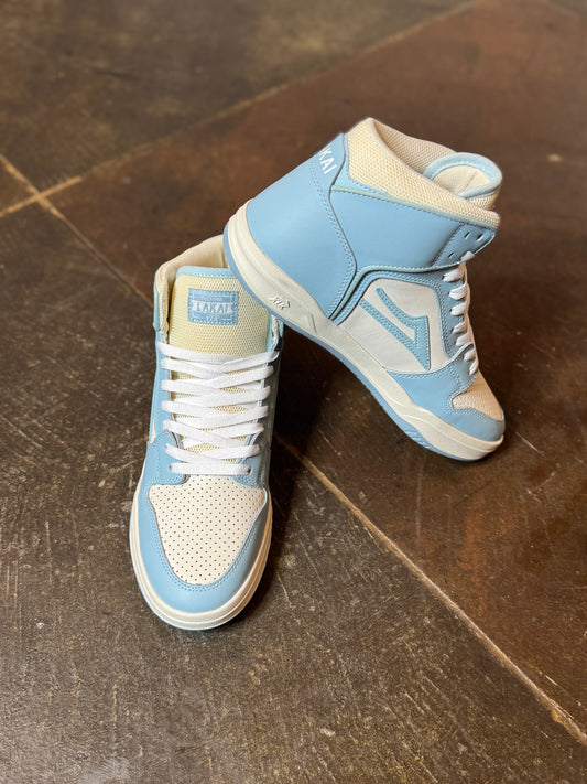 Telford Light Blue/ Cream Leather