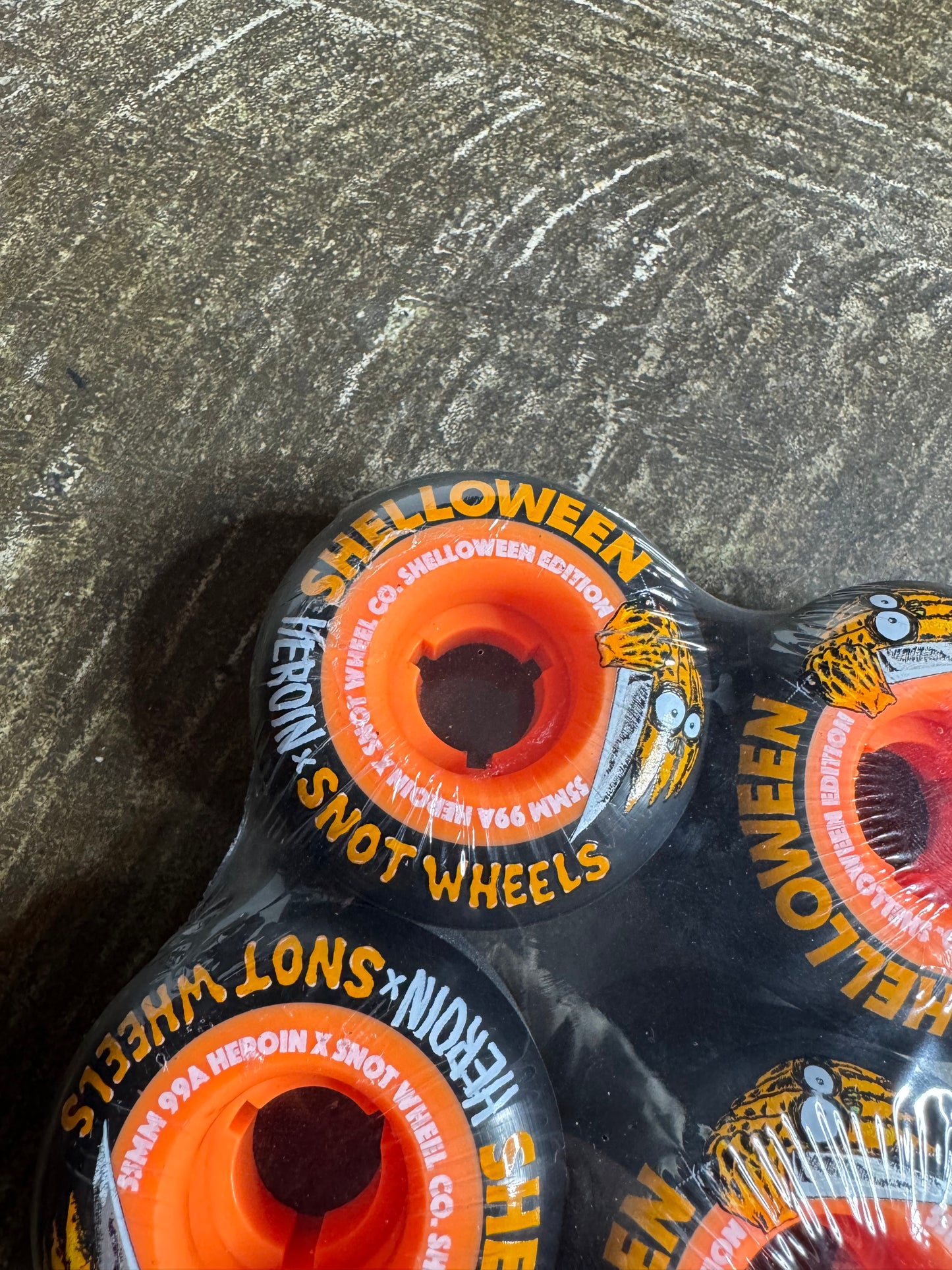 Snot x Heroin Skateboards Shelloween 55mm 99A Black Wheels