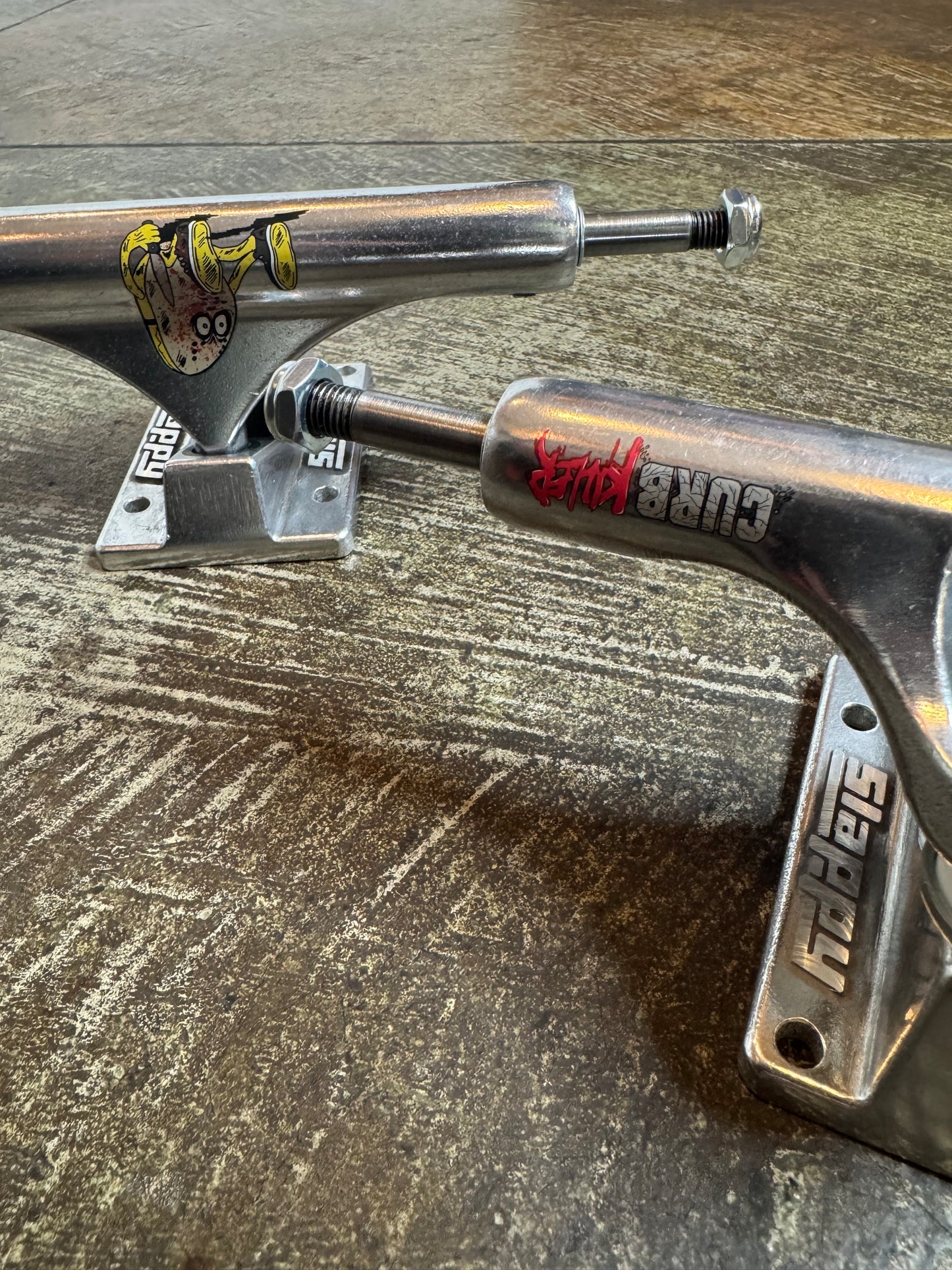 Polished Curb Killer Inverted 8.5” Trucks