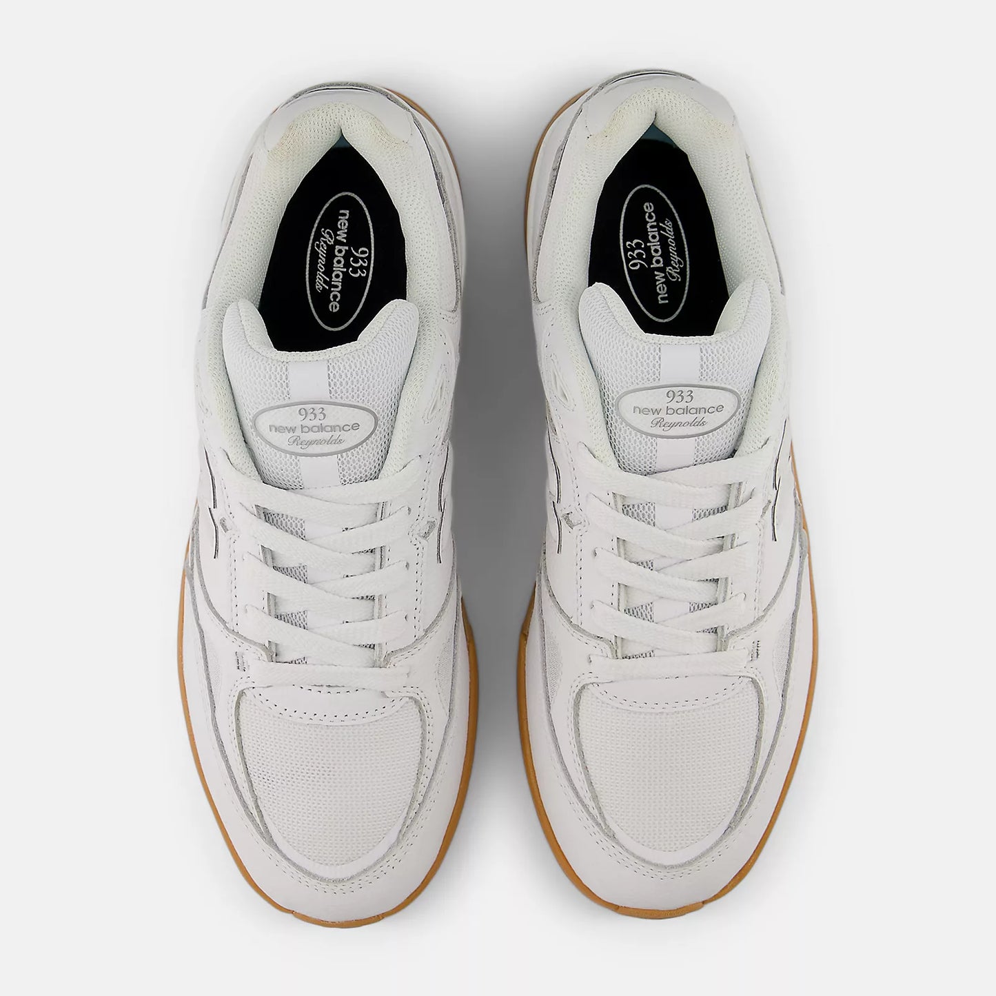 NB Numeric Andrew Reynolds 933 Shoes - White Leather/ Gum