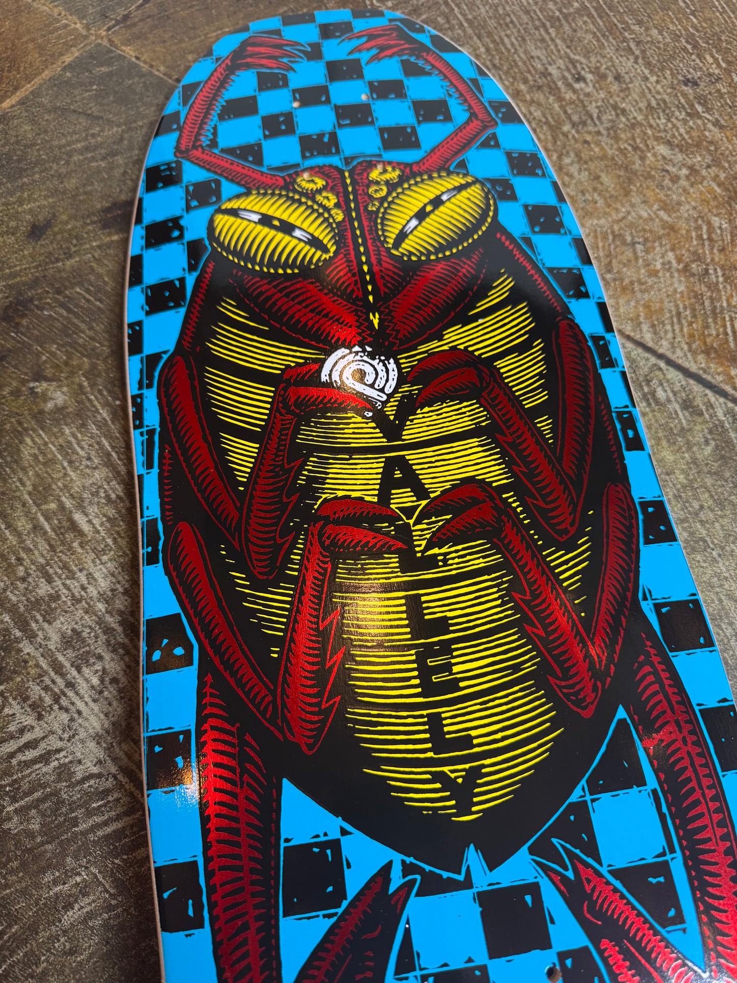 Mike Vallely Bug 02’ Blue/ Red Foil - 10” Deck