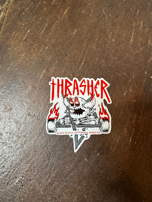 Thrasher x Toy Machine Sticker