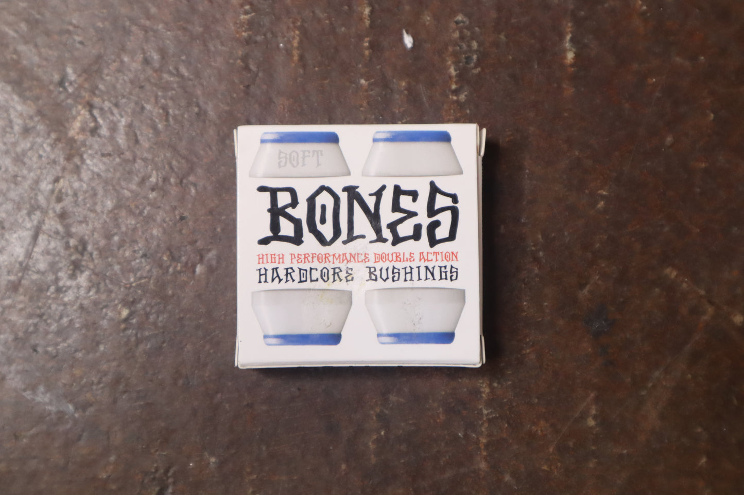 BONES HARDCORE 4PC MED WHITE/YELLOW BUSHINGS