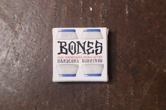 BONES HARDCORE 4PC MED WHITE/YELLOW BUSHINGS