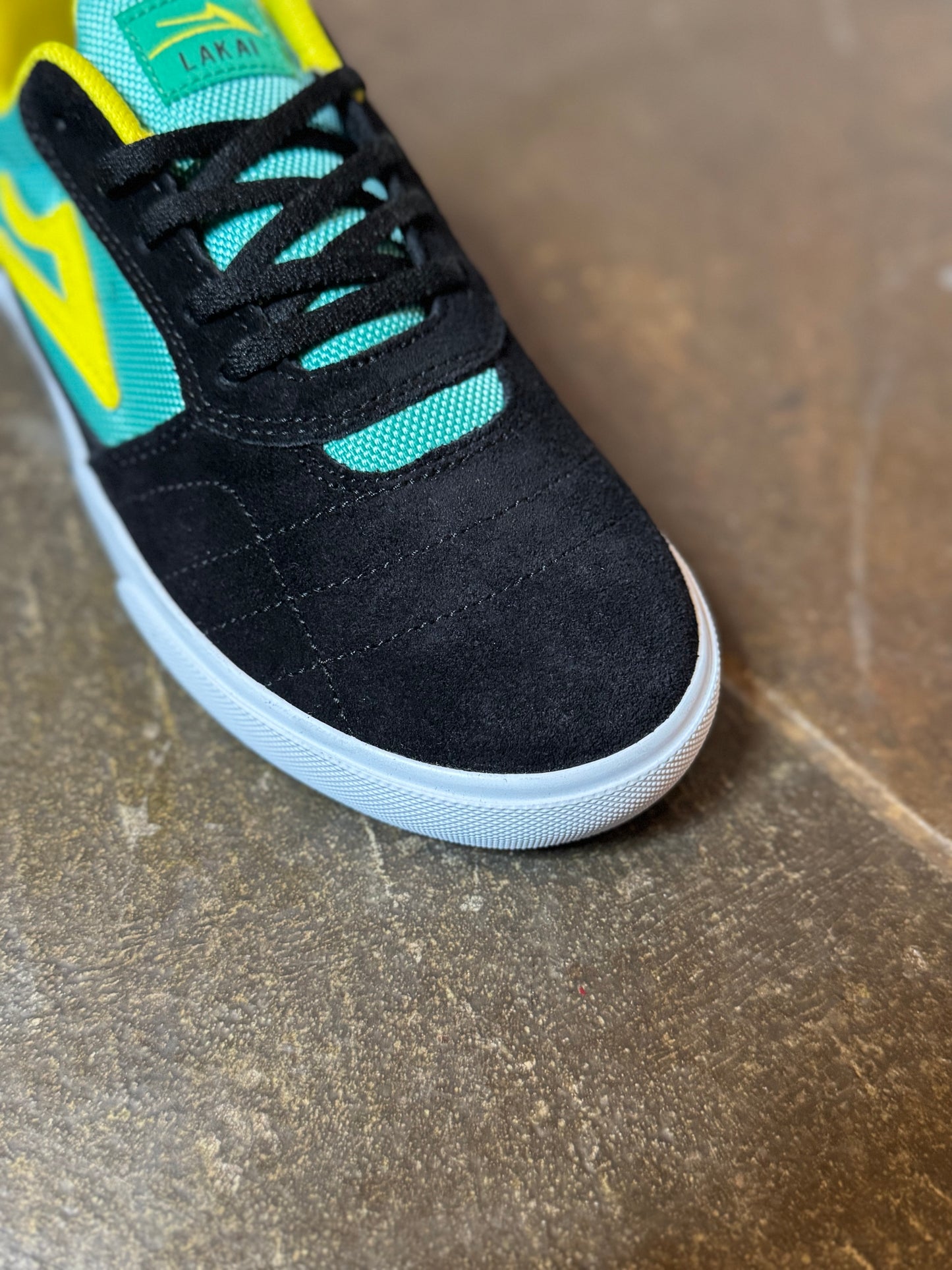 Cambridge Kids Black/Teal Suede