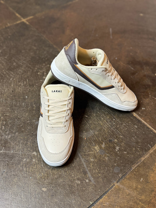 The Terrace - Cream Leather/ Suede