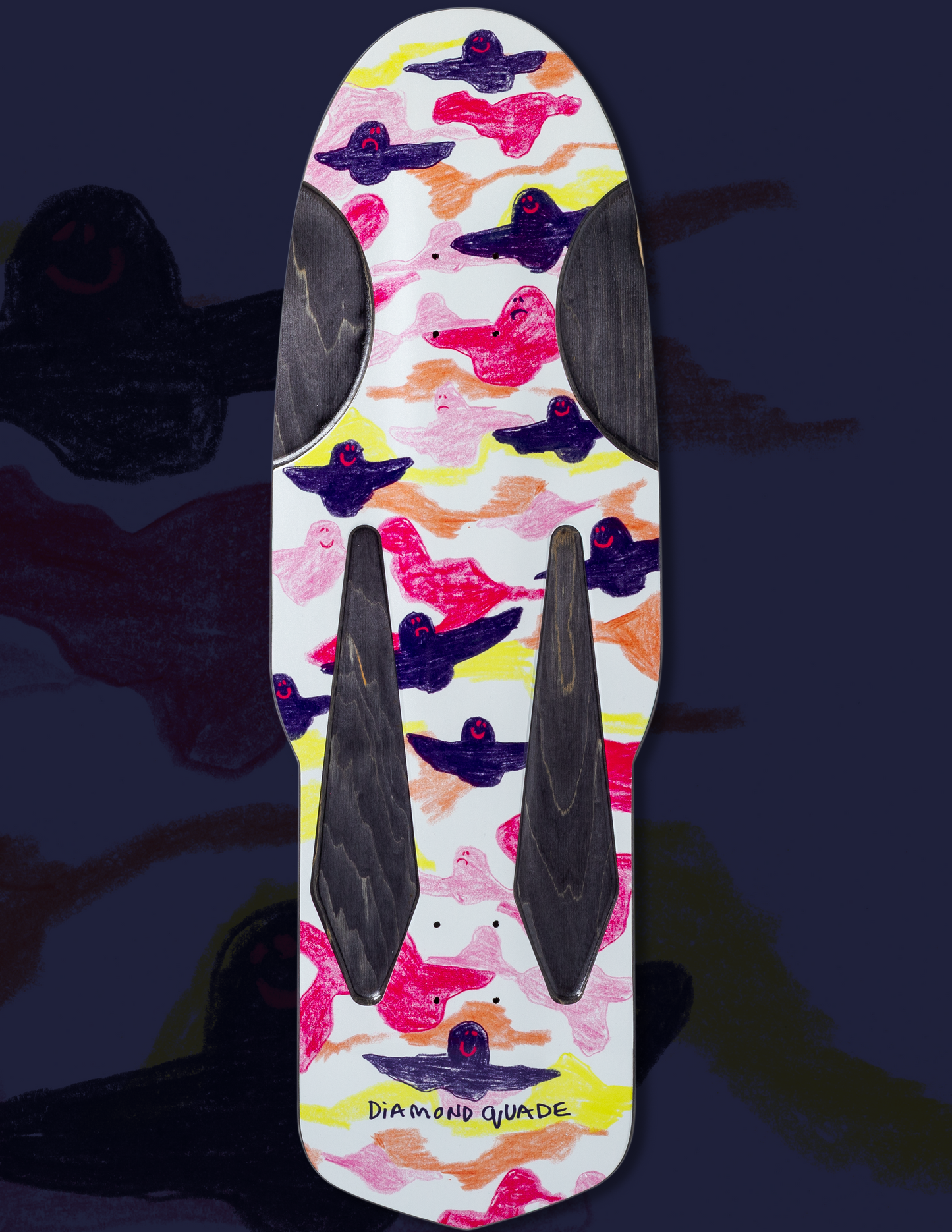 Krooked Skateboards Limited Diamond Quade Shape Day 2026 Deck - 10.75