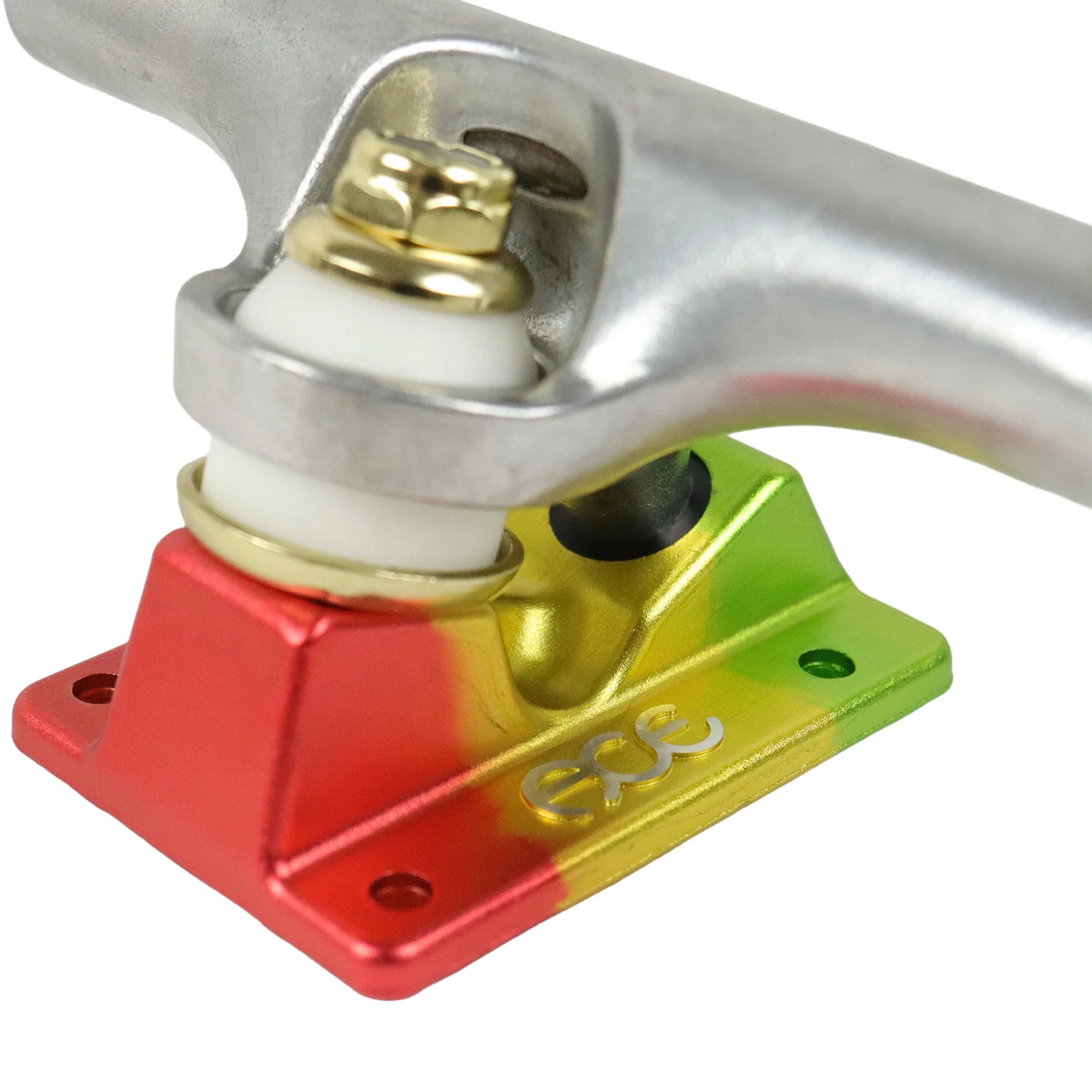 Ace AF1 Anodized Polished/ Rasta Trucks (Set)