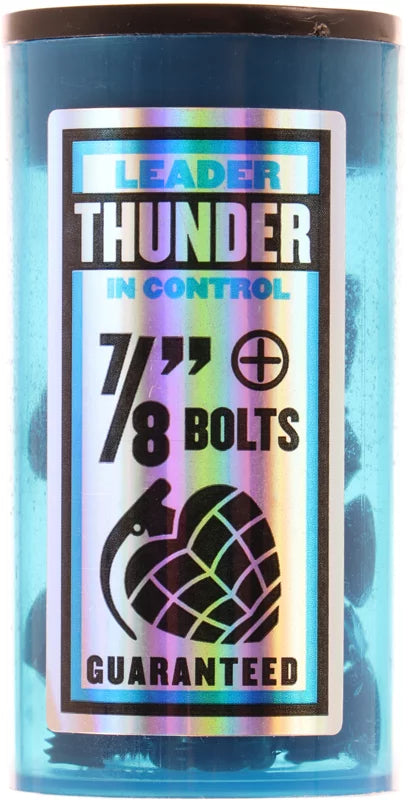 Thunder 7/8” Phillips Hardware - Black/ Blue
