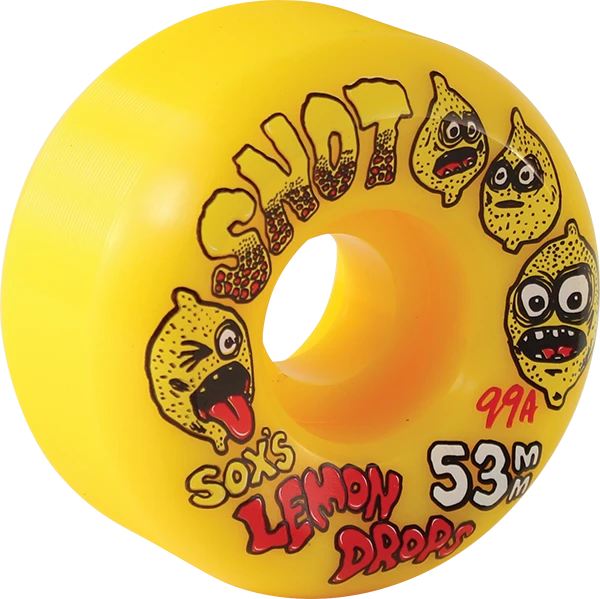Snot Sox Lemon Drops Conical 53mm 99A Yellow Wheels